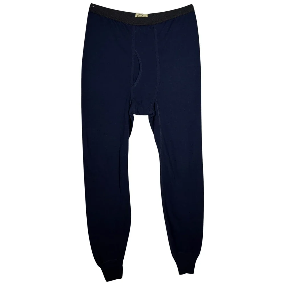 Scheels Men's XL Thermal Base Layer Set Wool Blend Made USA Thermamax Navy